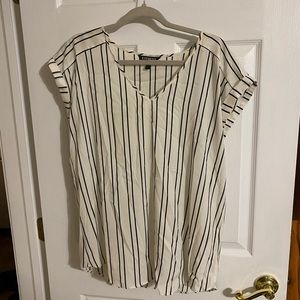 Express striped blouse - L